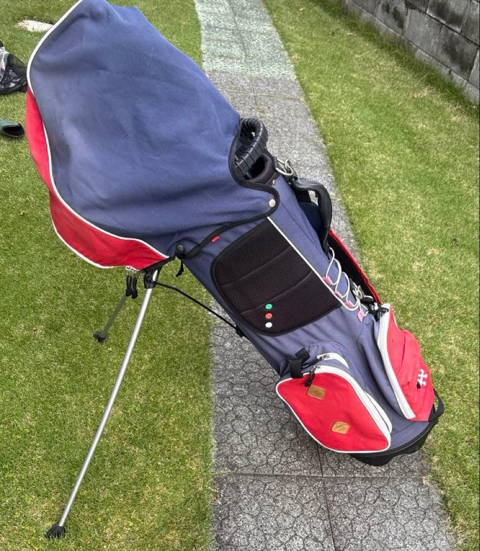 お洒落 大人気 ラフ&スウェル スタンド式キャディーバック・ヘッドカバー(4個)