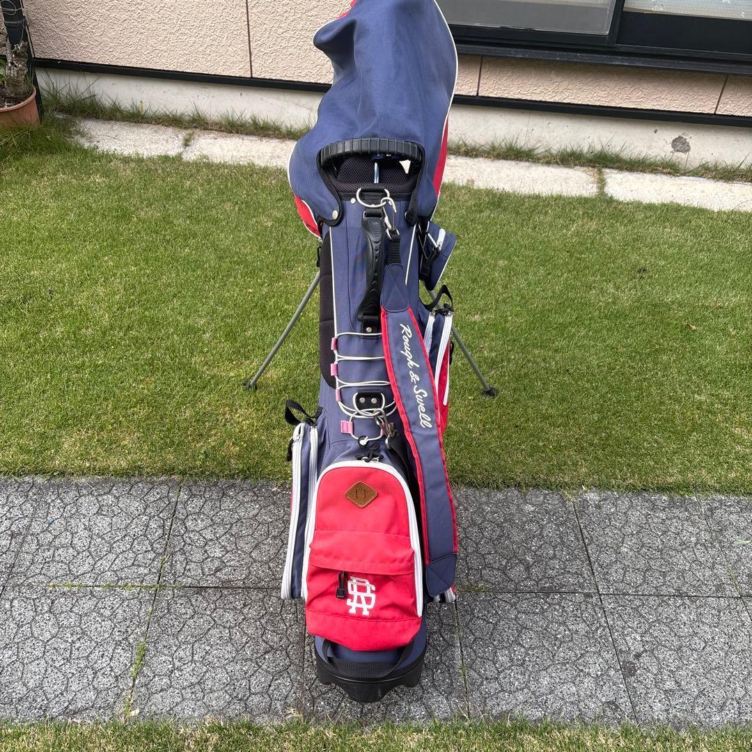 お洒落 大人気 ラフ&スウェル スタンド式キャディーバック・ヘッドカバー(4個)