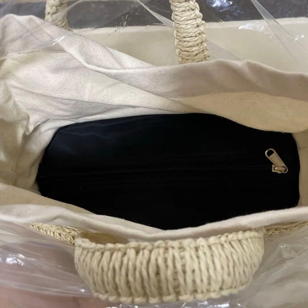 DEAN & DELUCA BEAMS クロッシェバスケットバッグS ナチュラル