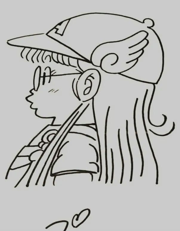 鳥山明先生　直筆サイン色紙【Dr.スランプアラレちゃん】