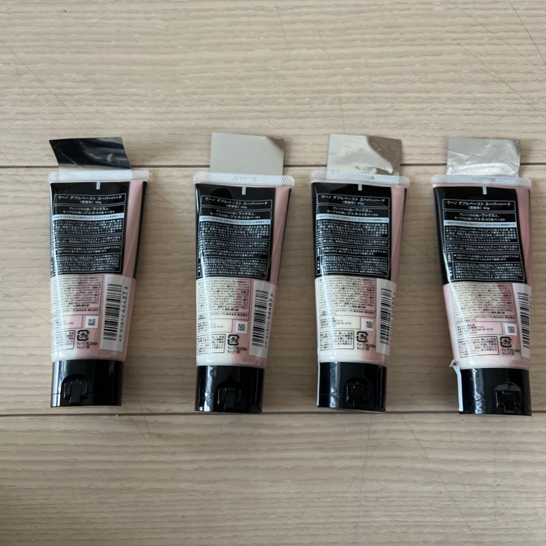 【新品】ウーノ ダブルペースト スーパーハード 4本 uno 90g