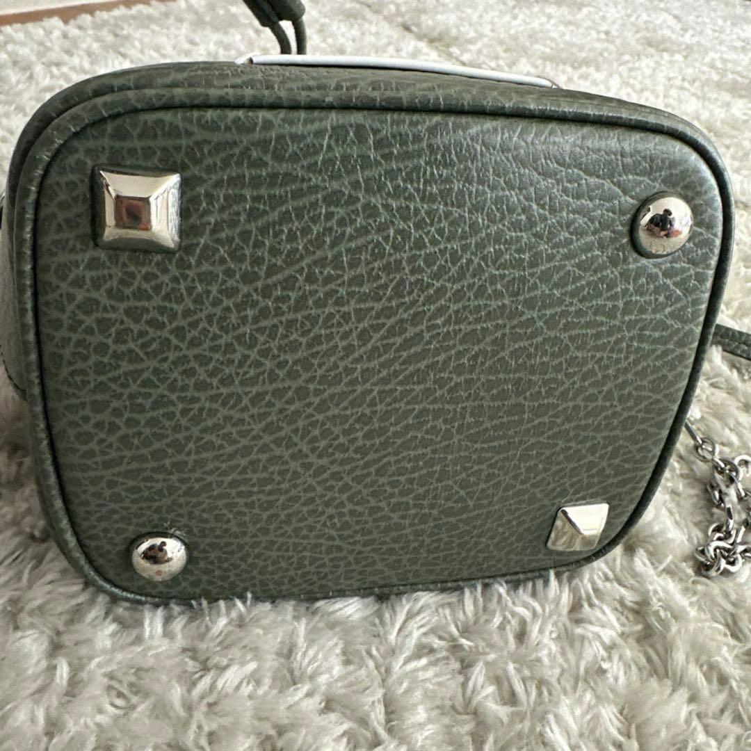 一度使用のみ/メゾン マルジェラショルダーバッグ 5AC バケットバッグ/カーキ