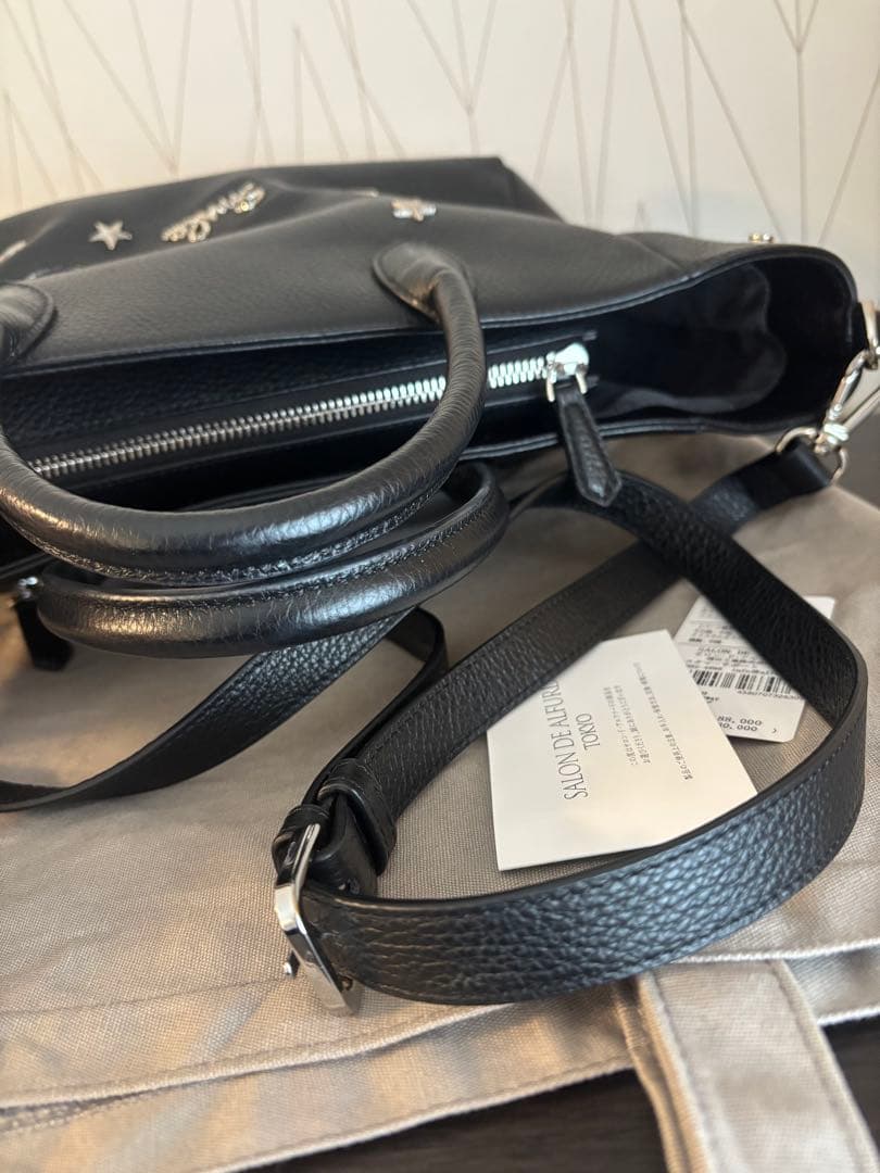 サロンドアルファード　ルクーチェ　スマイル　レザー　ブラック　2way