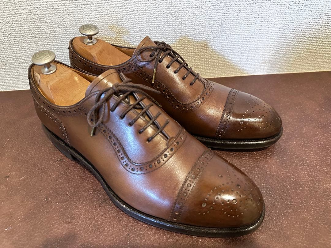 【SHETLAND FOX】コベントリー（セミブローグ/ブラウン）オーダー品