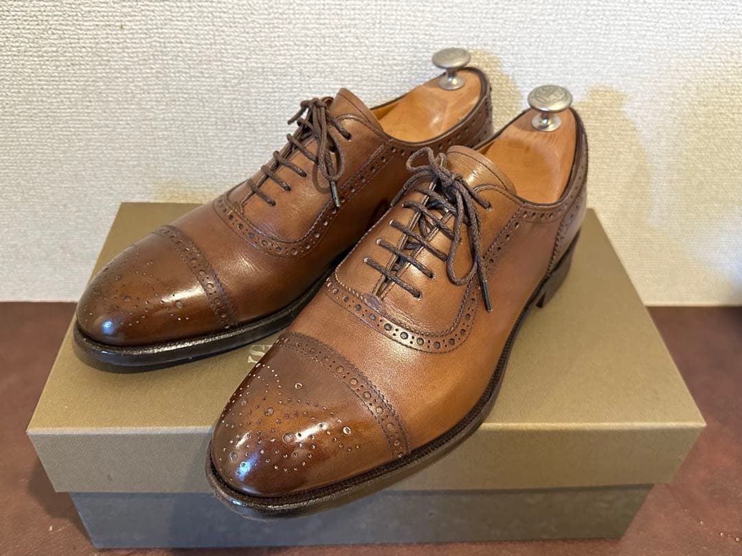 【SHETLAND FOX】コベントリー（セミブローグ/ブラウン）オーダー品