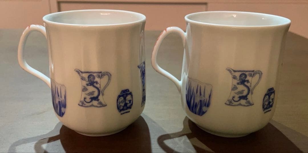 【RITAO CHAN公式アカウント09】専用 深川製磁ブルーチャイナマグカップ