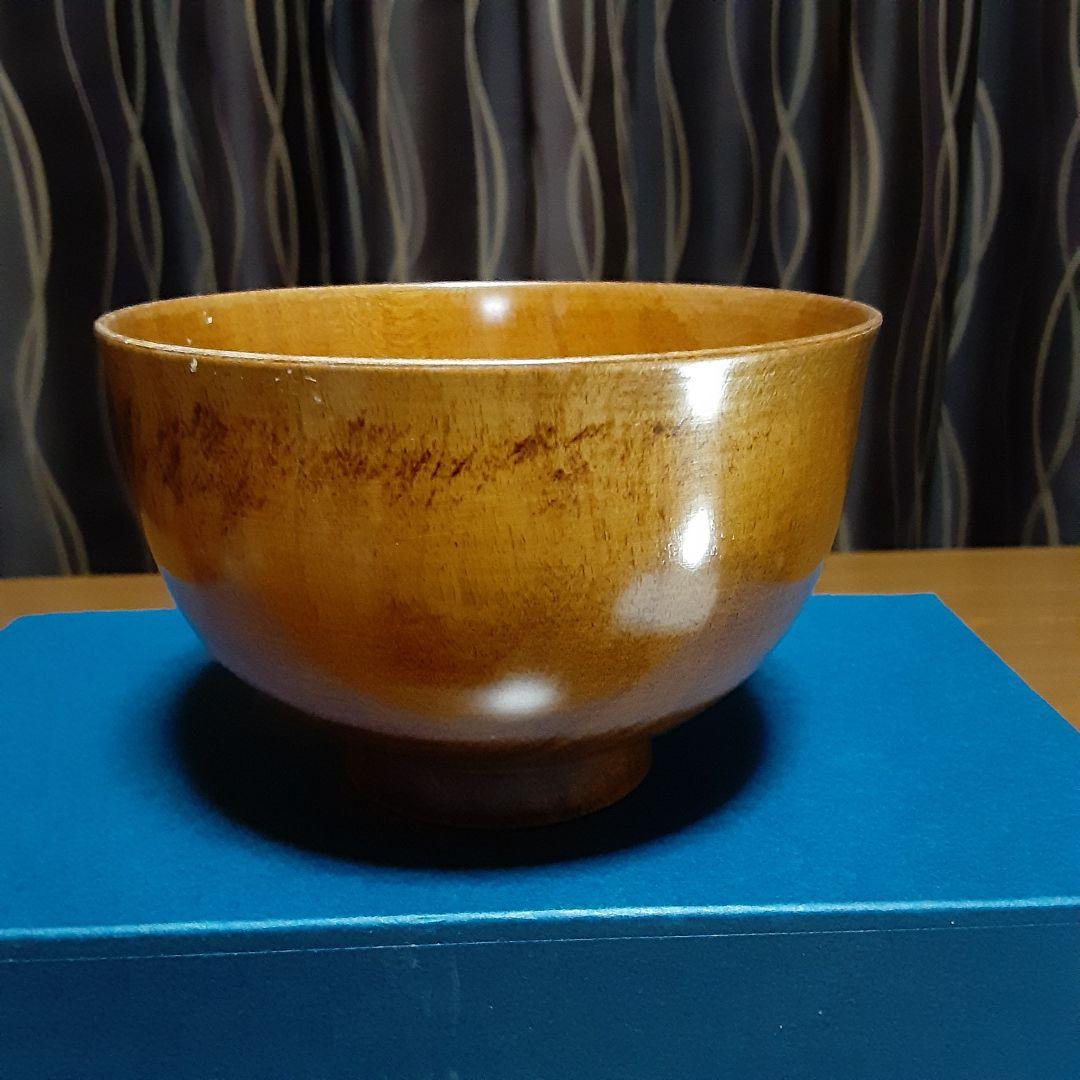 完全未使用品　彰宣　山中塗　銘木椀5種類　我戸幹男商店　天然木　吹き漆