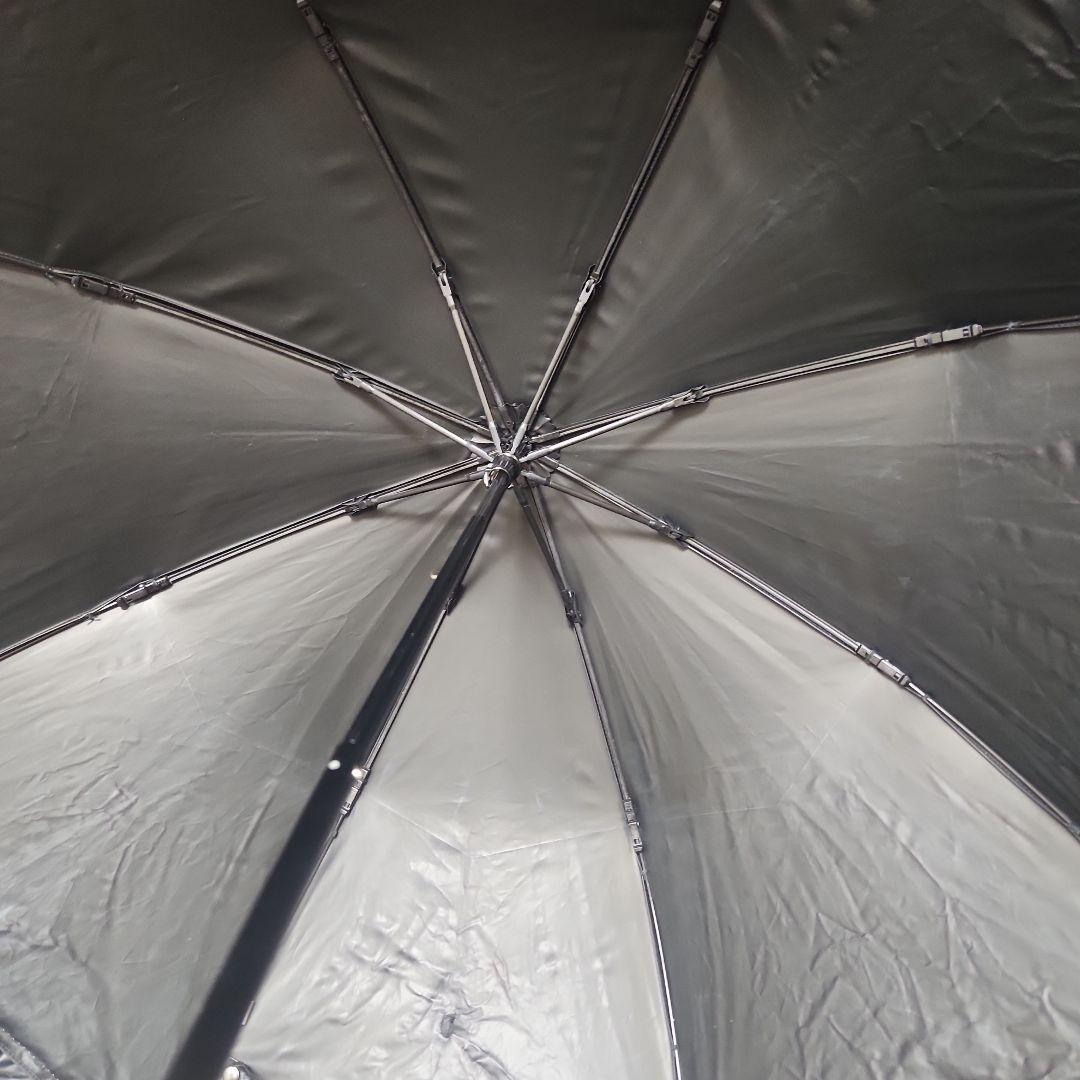 完全遮光日傘　芦屋ロサブラン ショート／ブラック×ピンク　UV 雨兼用