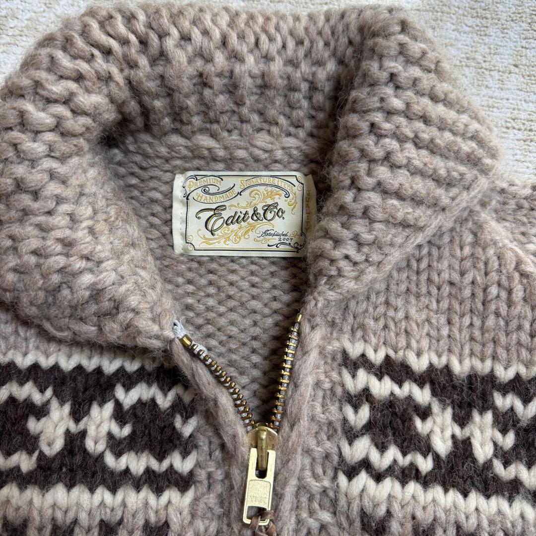 アパルトモン Tiger lily Edit&Coカウチン ニット ブラウン系