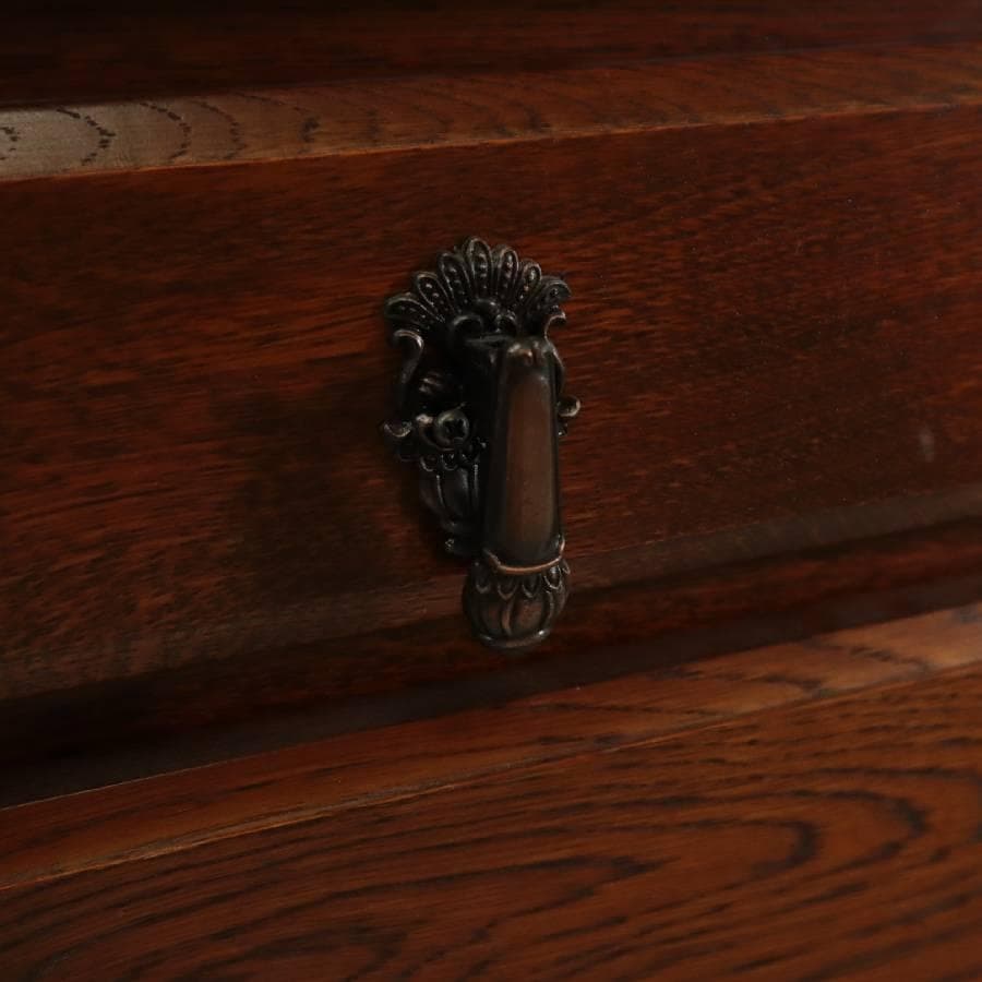 値下三越家具ブルージュ ライティングビューロー オーク無垢 英国アンティーク調