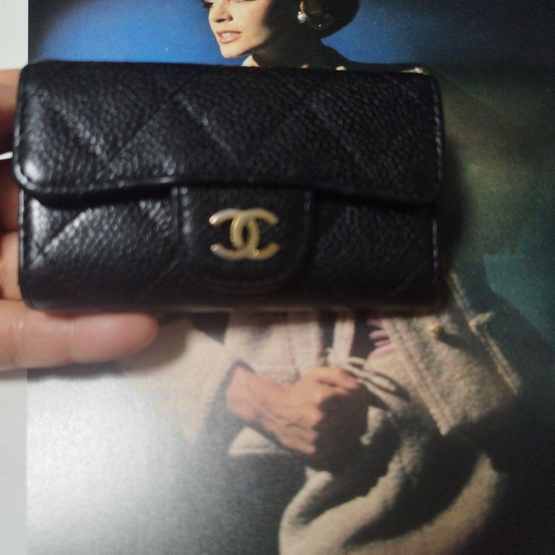 ニ*ン様 CHANEL ブラックレザー キーケース