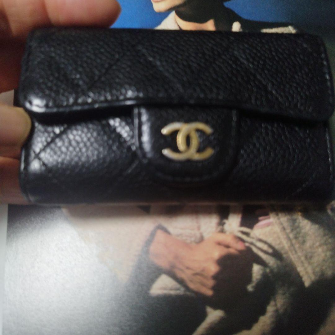 ニ*ン様 CHANEL ブラックレザー キーケース