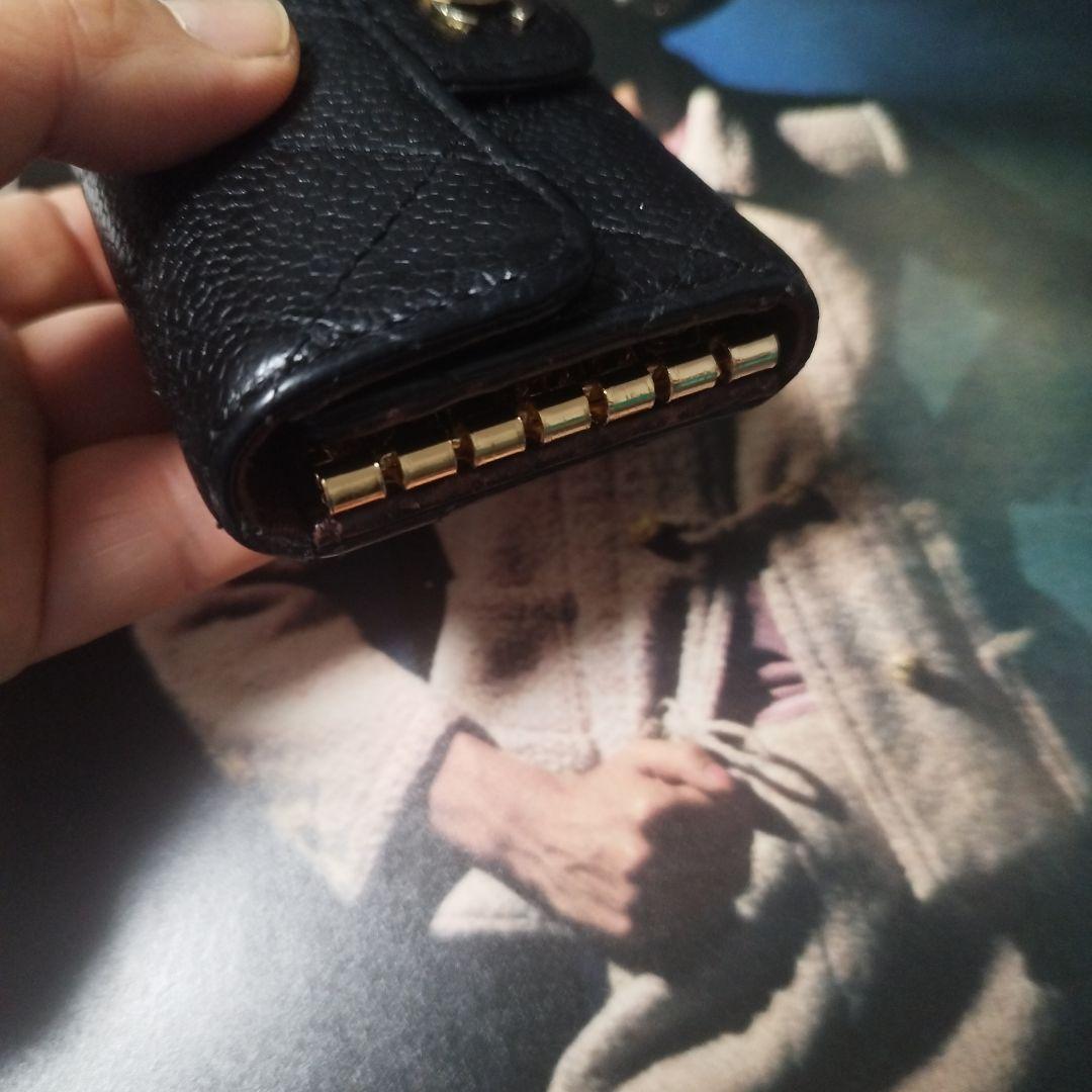 ニ*ン様 CHANEL ブラックレザー キーケース