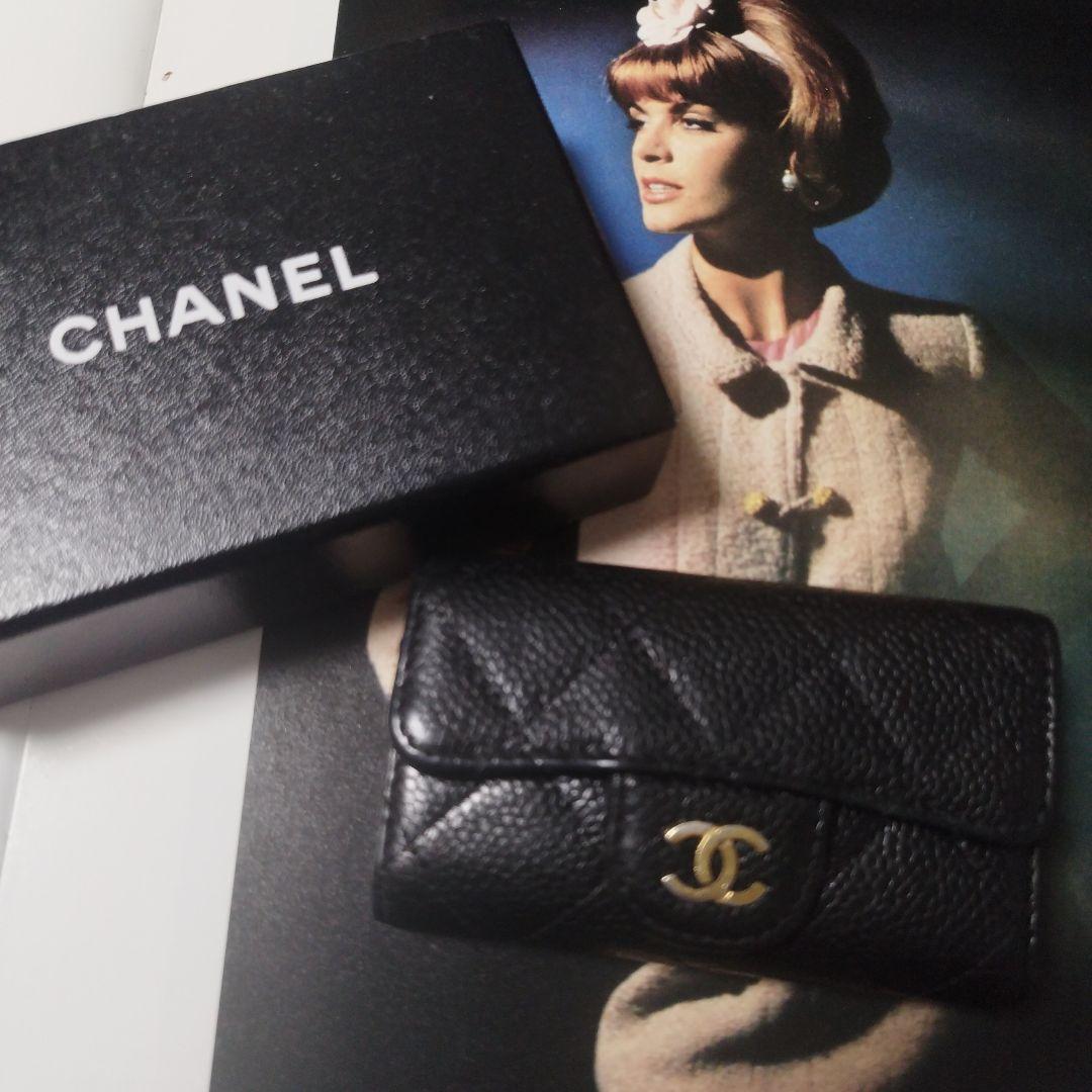 ニ*ン様 CHANEL ブラックレザー キーケース