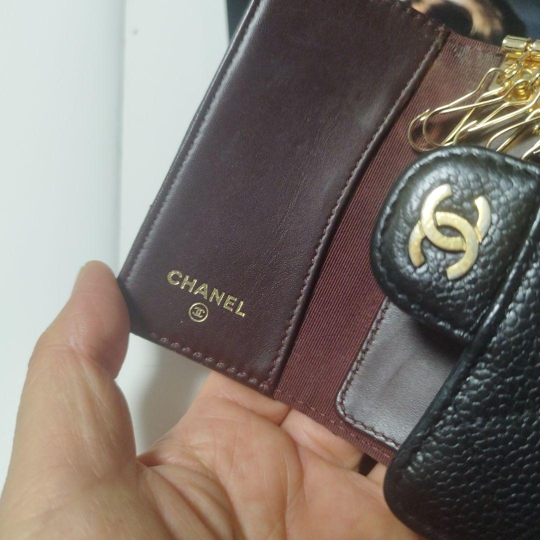 ニ*ン様 CHANEL ブラックレザー キーケース