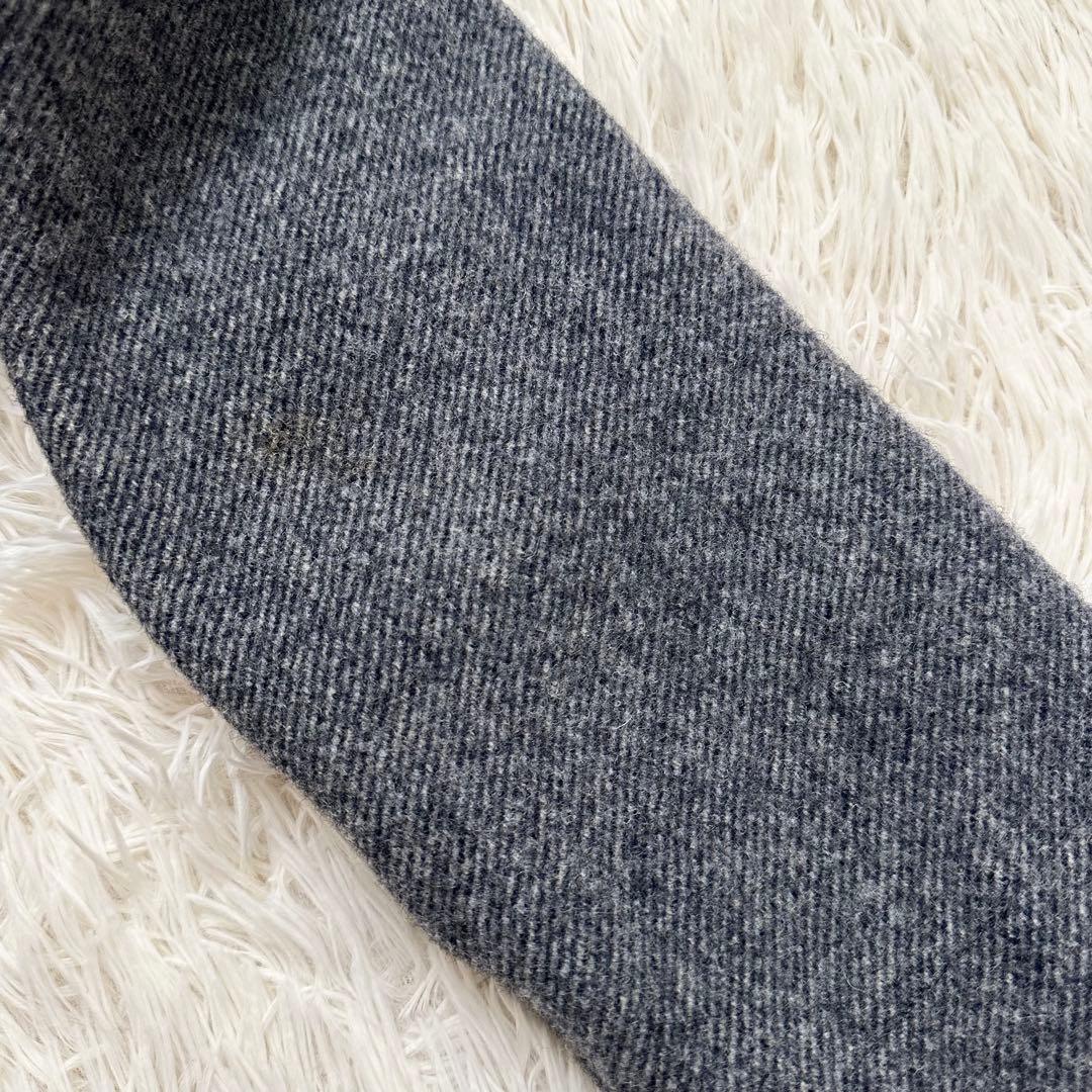 45rpm ピーコート ヘリンボーン柄 ダークグレー ウール100% L