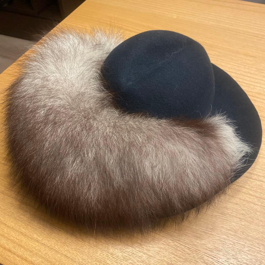 【CA4RA カシラ】ハット ファー付き