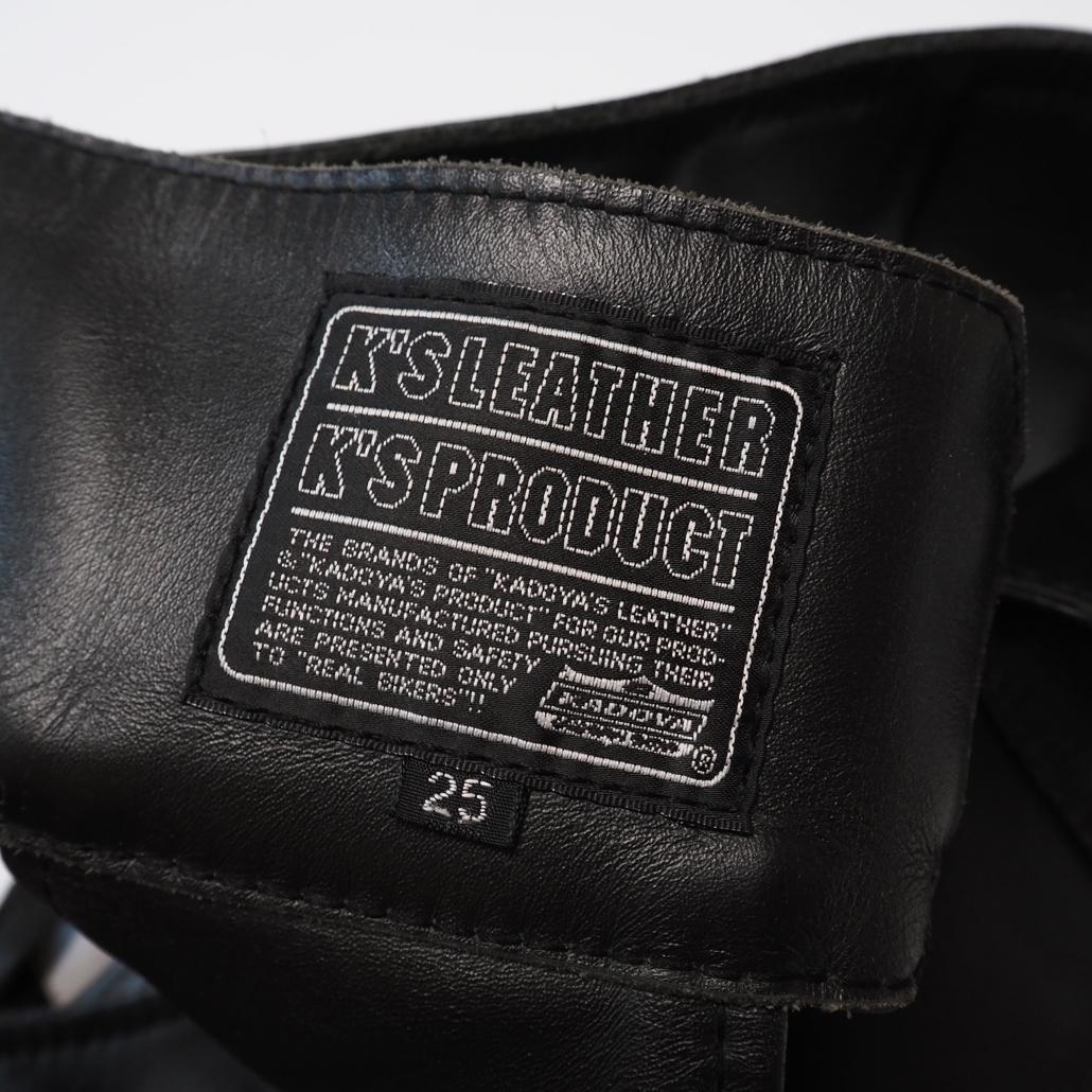 バイクウェア・装備 KADOYA K'S LEATHER&K'S PRODUCT CHAPS 25