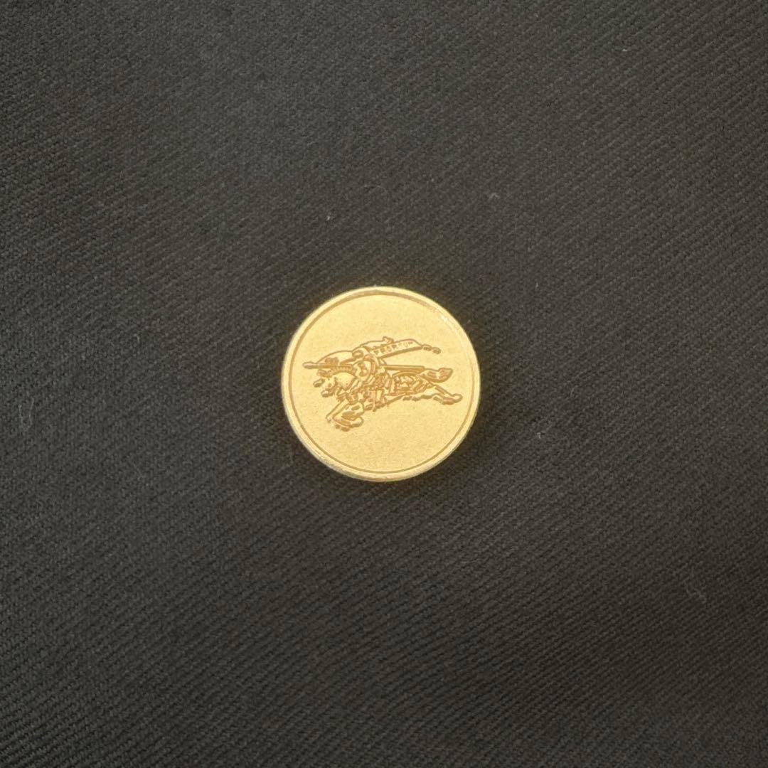 極美品 XL相当 バーバリー ブラック ブレザー ダブル テーラード 金ボタン