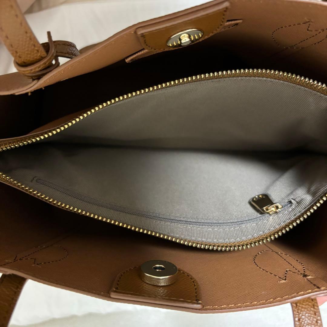 FURLA ブラウン ビジネスバッグVITTORIA