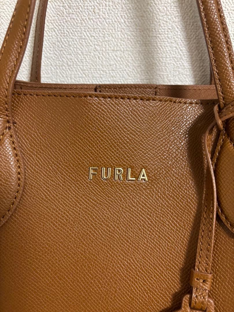 FURLA ブラウン ビジネスバッグVITTORIA