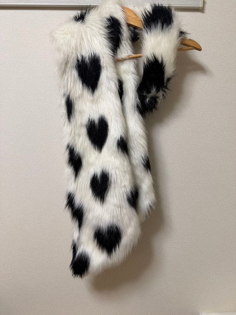 小物 VIVIANO / Heart Pattern Fur Collar