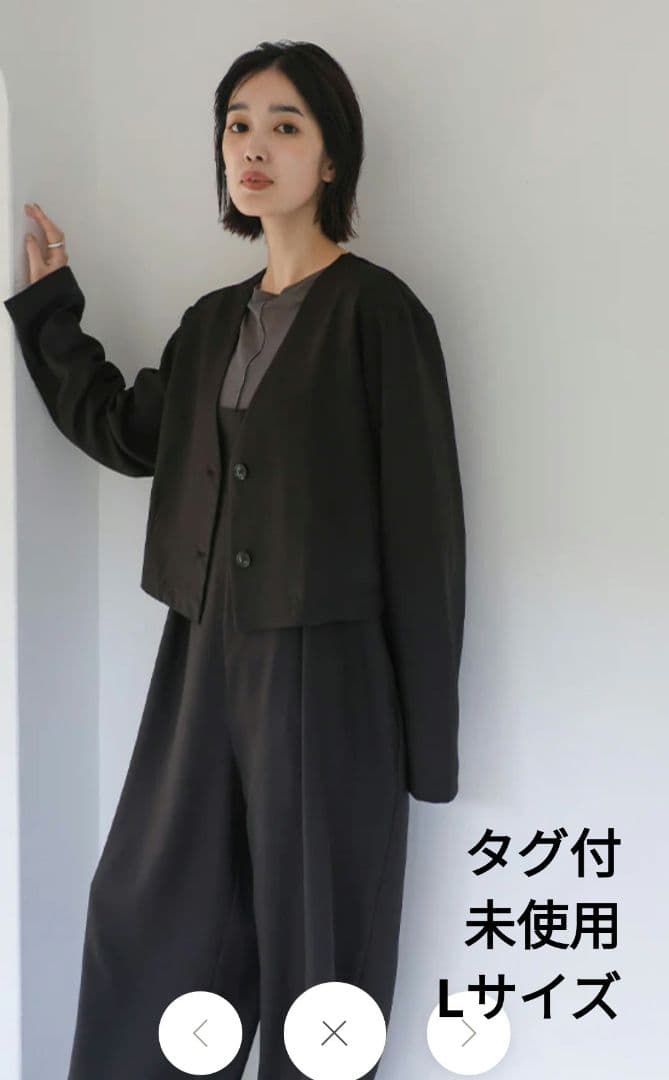 未使用【select MOCA Et】サロペット セットアップ 黒 L