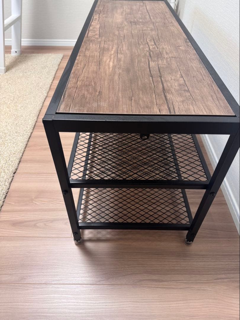 オープンシェルフテレビ台 ブラウン/ブラック