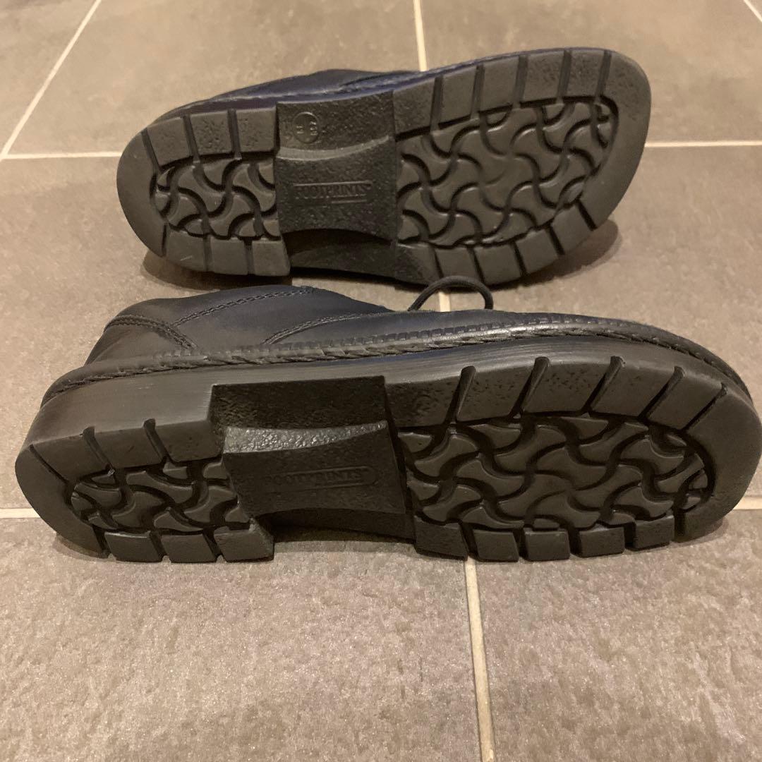 Birkenstock Footprints 幅広 黒革靴