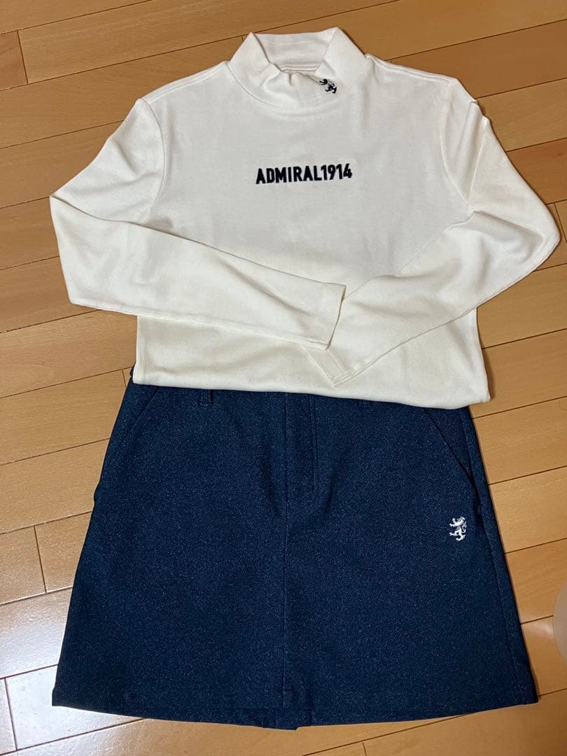 【美品】トップスとネイビー スカート セット