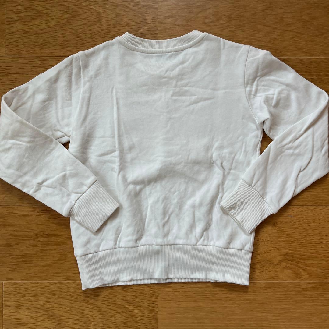 MONCLER ホワイト ロゴトレーナー　140cm