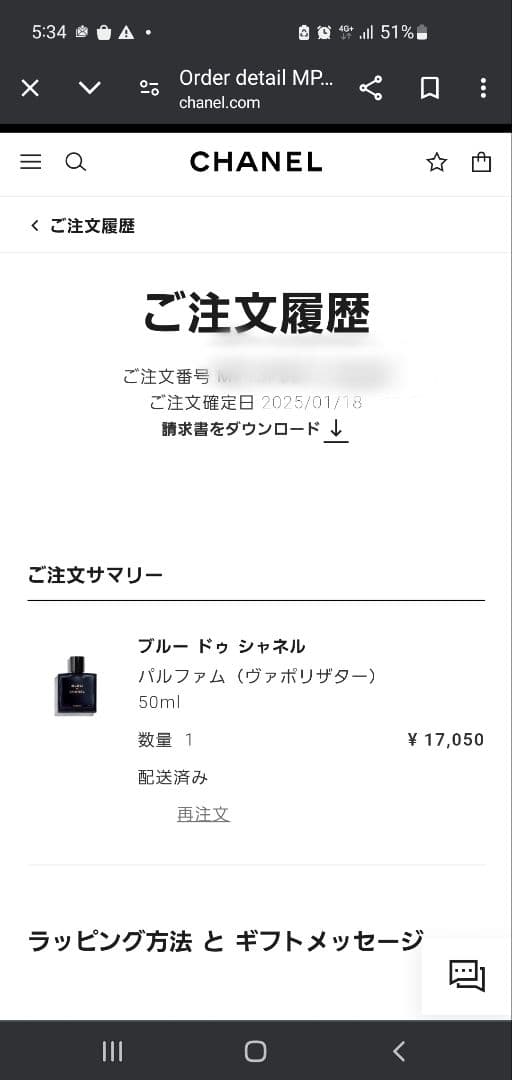 BLEU DE CHANEL パルファン