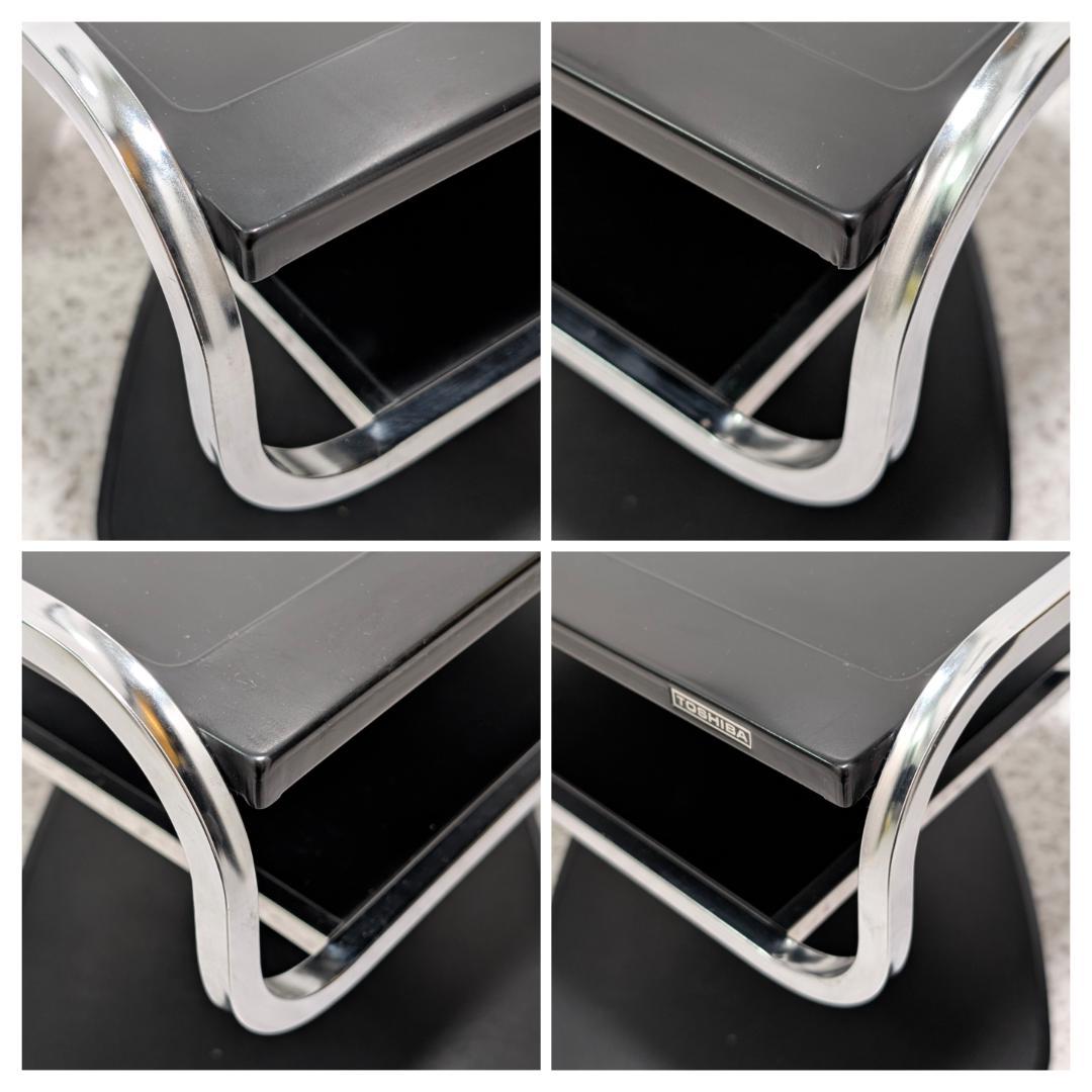 ビンテージ TOSHIBA スチール シェルフ サイドテーブル スペースエイジ