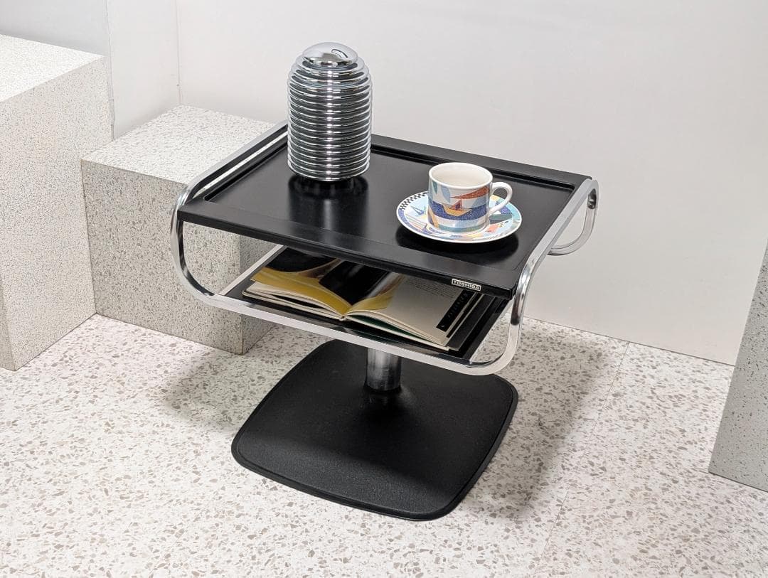 ビンテージ TOSHIBA スチール シェルフ サイドテーブル スペースエイジ