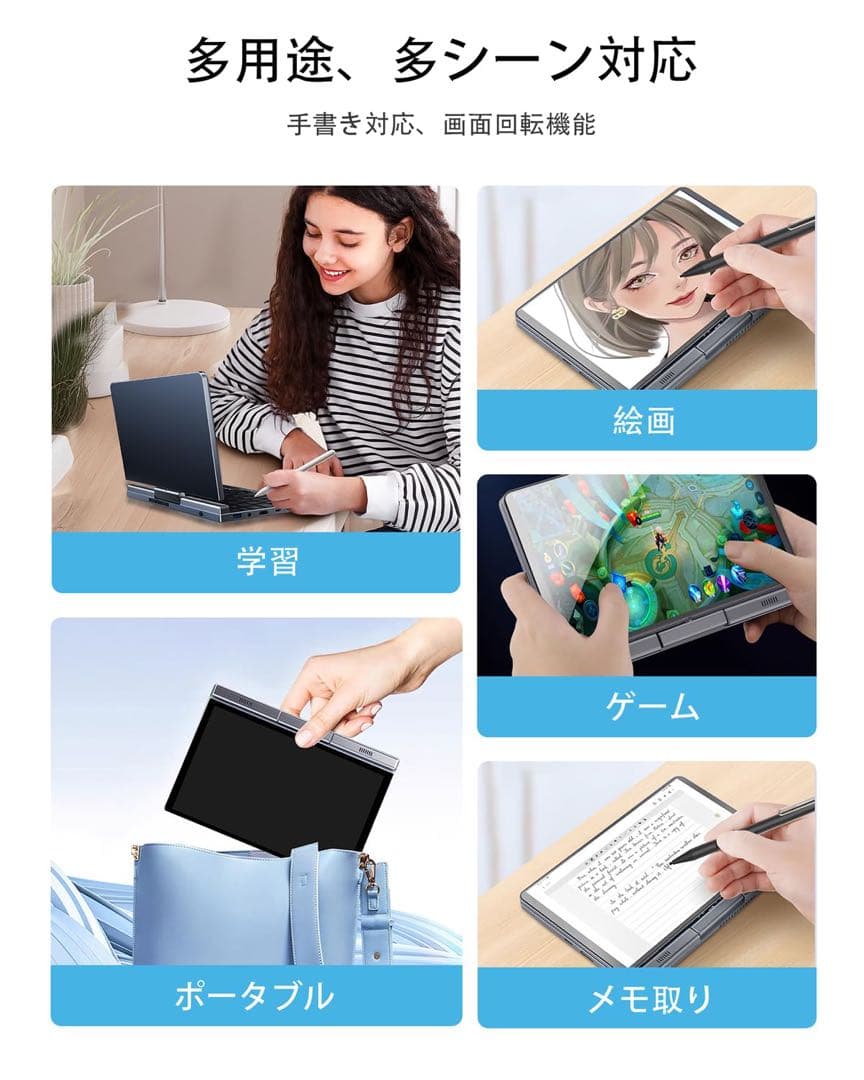 8インチ ミニノートパソコン　12GB 手書き対応Windows