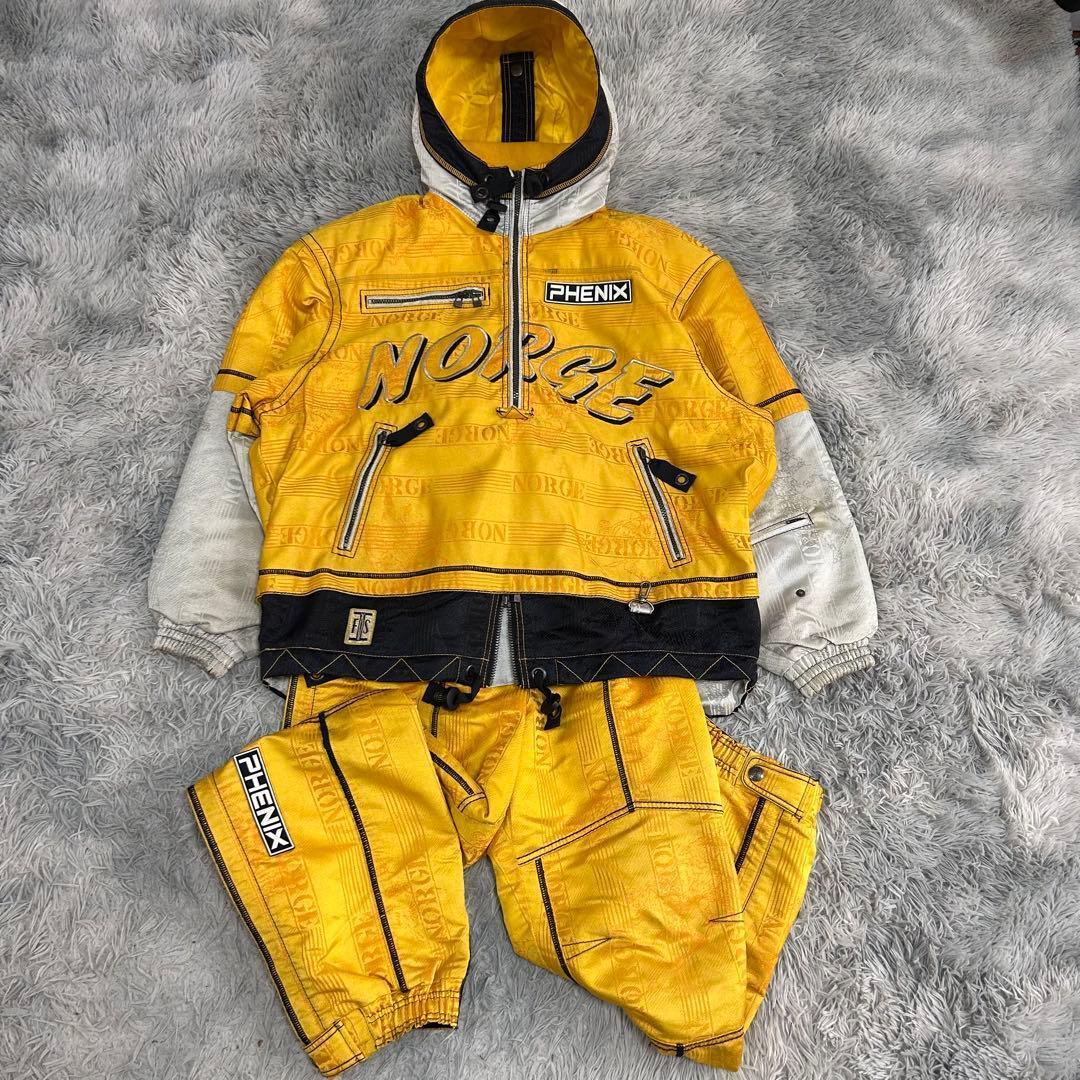 m6580【希少 ノルウー代表 フェニックス】スキーウェア 上下 メンズ (L)