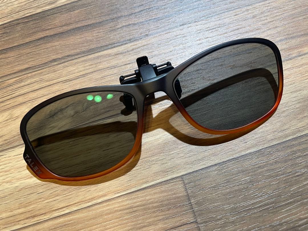 TALEX クリップオンサングラス 収納ケース付き