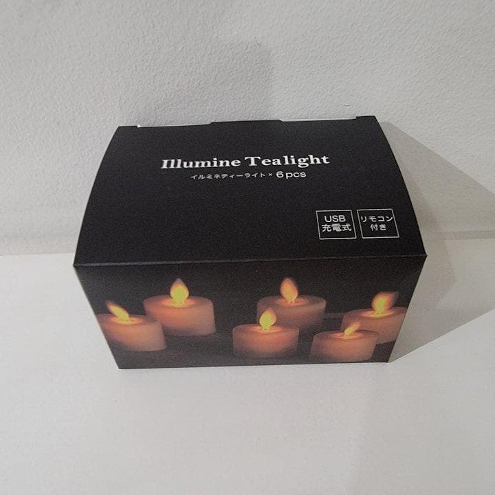 キャンドル型 LEDライト イルミネティーライト６個入り【充電式】 リモコン付