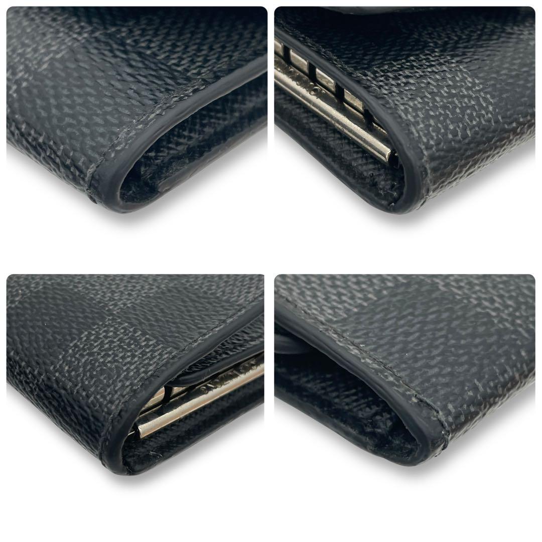 ルイヴィトン ミュルティクレ6 6連 キーケース ダミエ グラフィット グレー