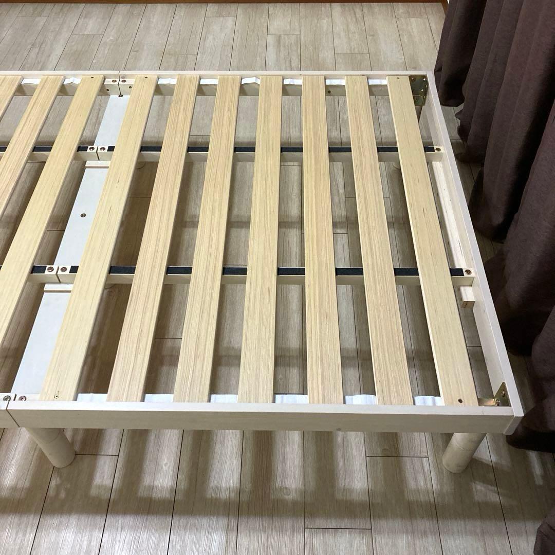 【自社配送エリア限定販売】オンラインショップ製品すのこベッドフレームSDサイズ