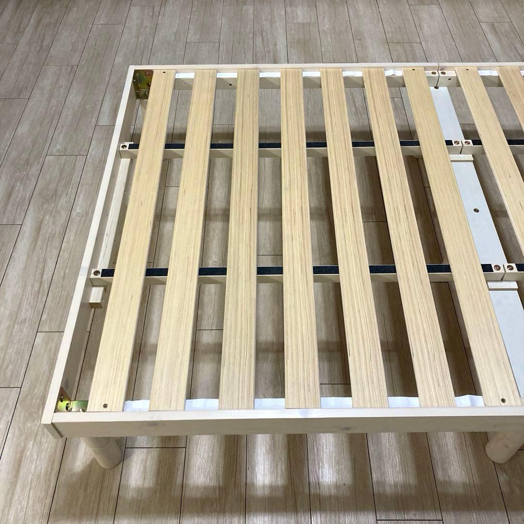 【自社配送エリア限定販売】オンラインショップ製品すのこベッドフレームSDサイズ
