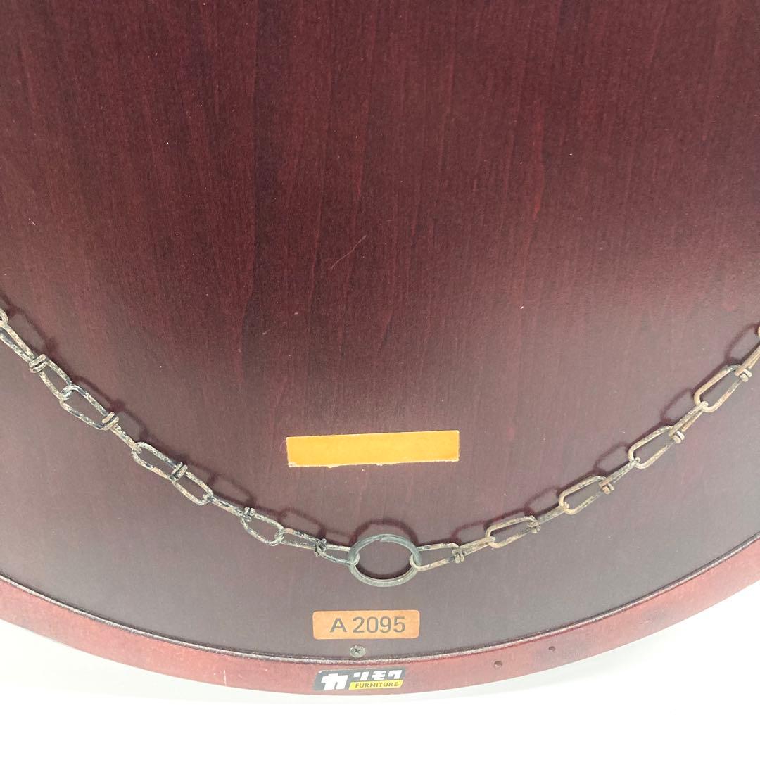 希少 オールドカリモク karimoku オーバル ウォールミラー 壁掛け鏡