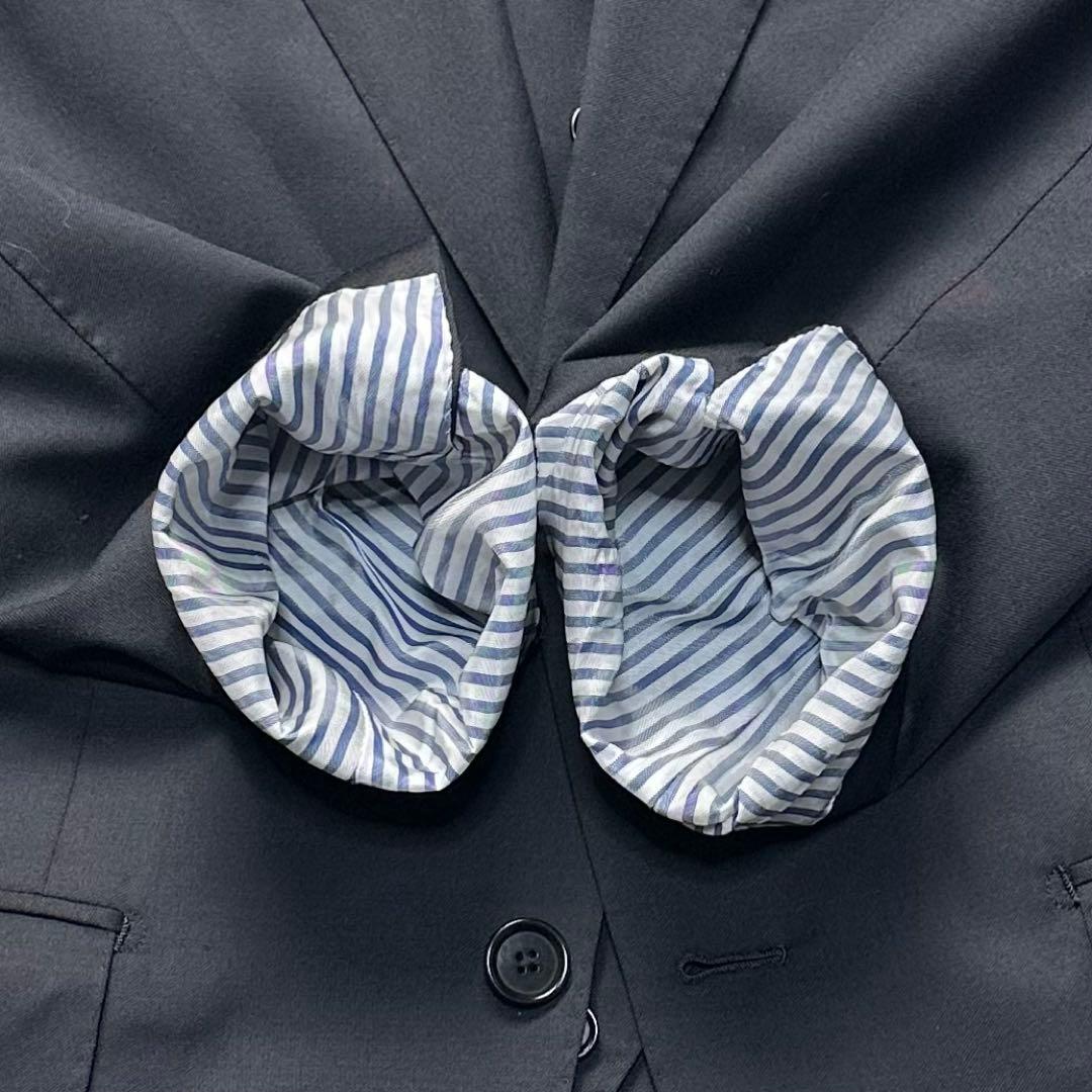 別注 未使用級 トゥモローランド ピルグリム×ゼニア 3ピース 光沢 黒 44