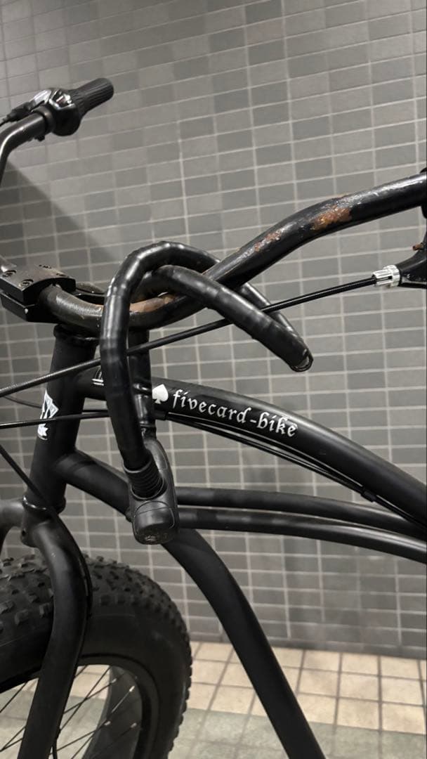 fivecard-bike ブラック ファットバイク　ビーチクルーザー