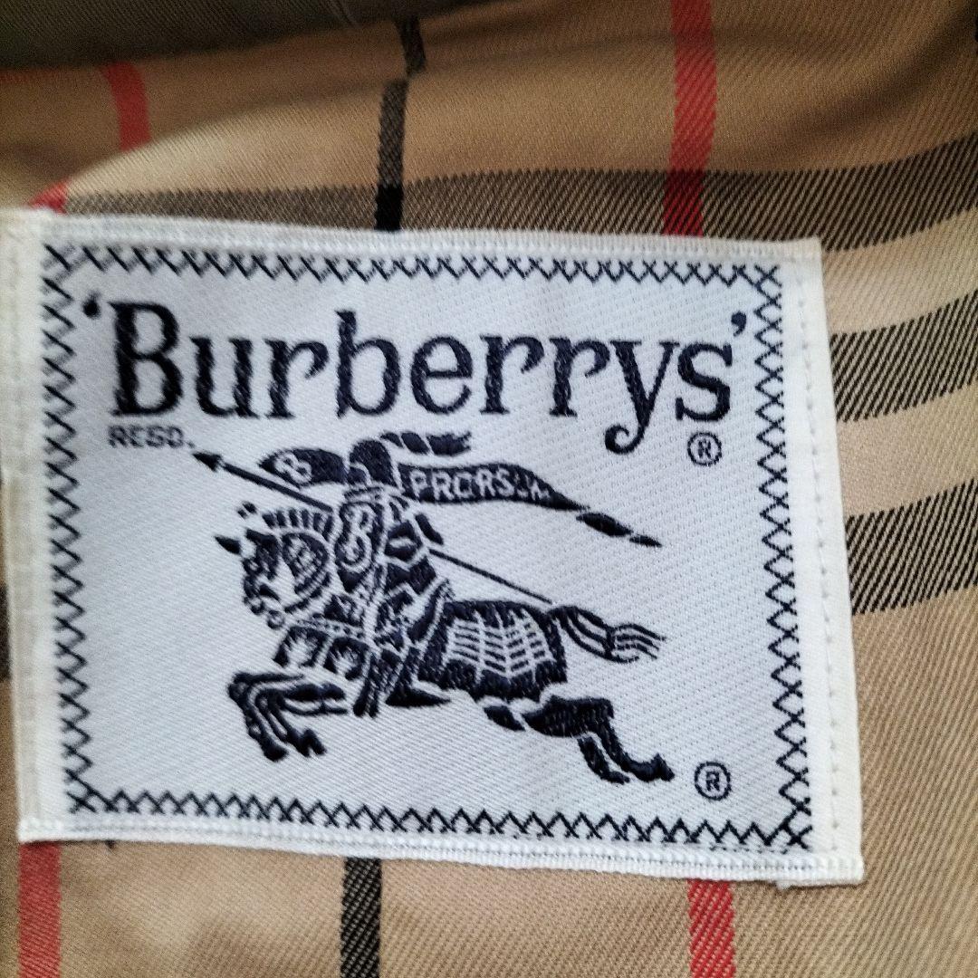 バーバリー トレンチコート ロング丈 ベルト付き 白タグ 玉虫色 S