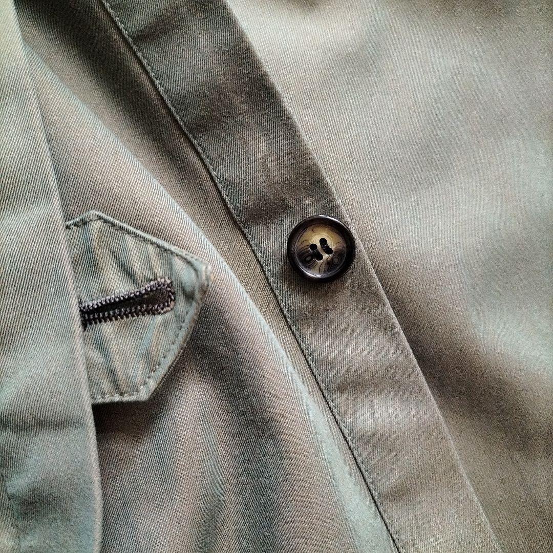 バーバリー トレンチコート ロング丈 ベルト付き 白タグ 玉虫色 S