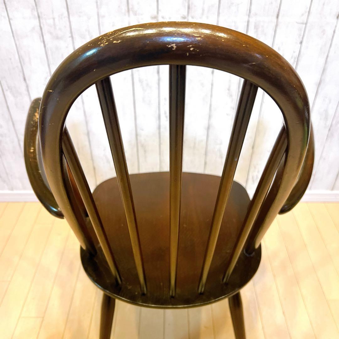【希少】ERCOL クエーカー アームチェア　1960年代　刻印あり　アーコール