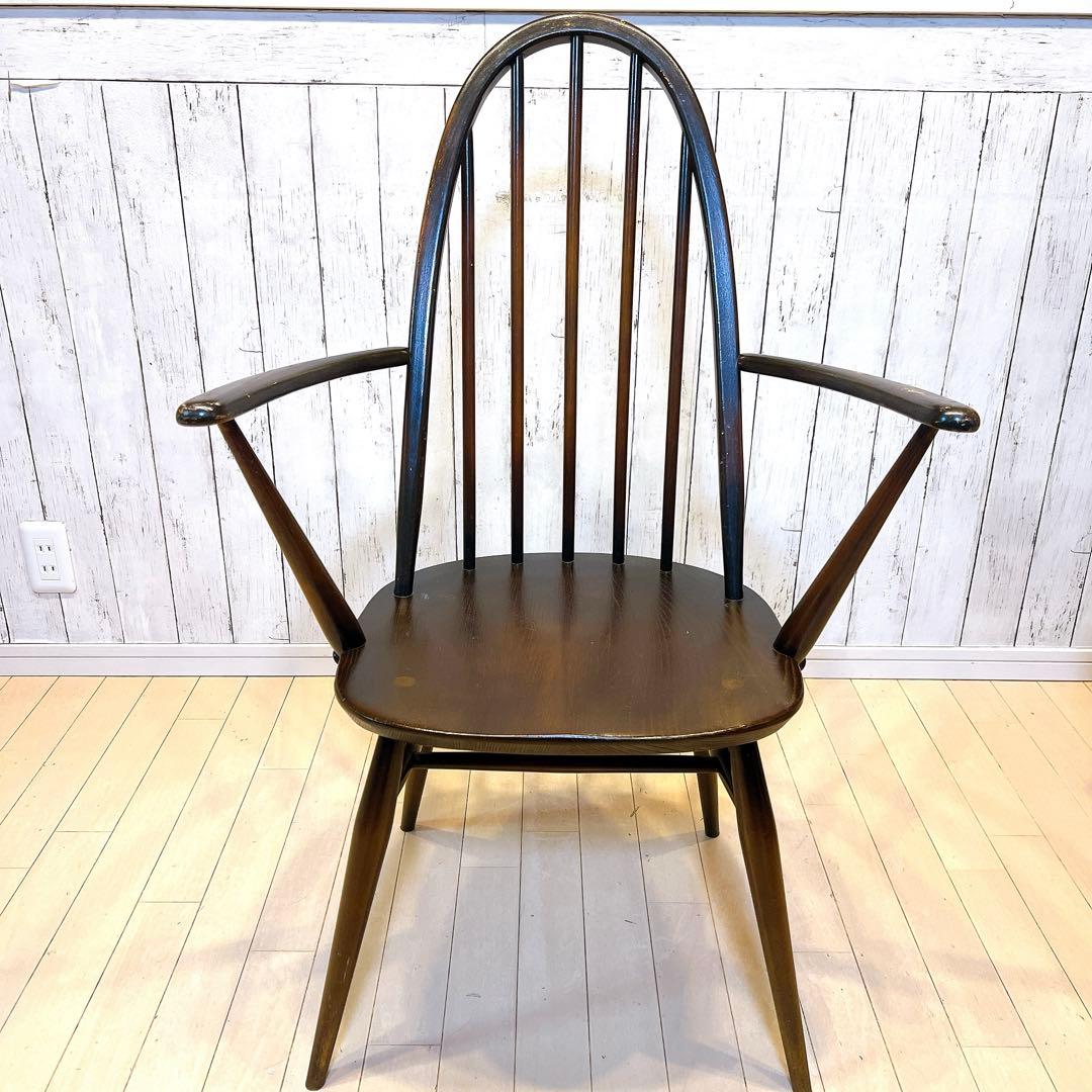 【希少】ERCOL クエーカー アームチェア　1960年代　刻印あり　アーコール