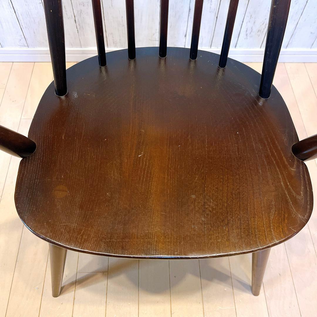 【希少】ERCOL クエーカー アームチェア　1960年代　刻印あり　アーコール