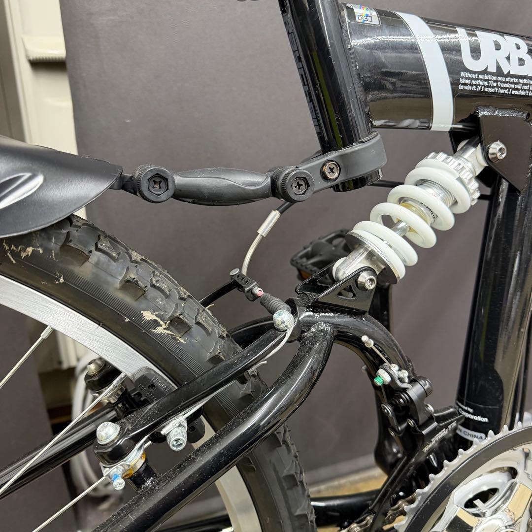 26インチマウンテンバイク 折り畳みURBAN RAY前後サスペンション